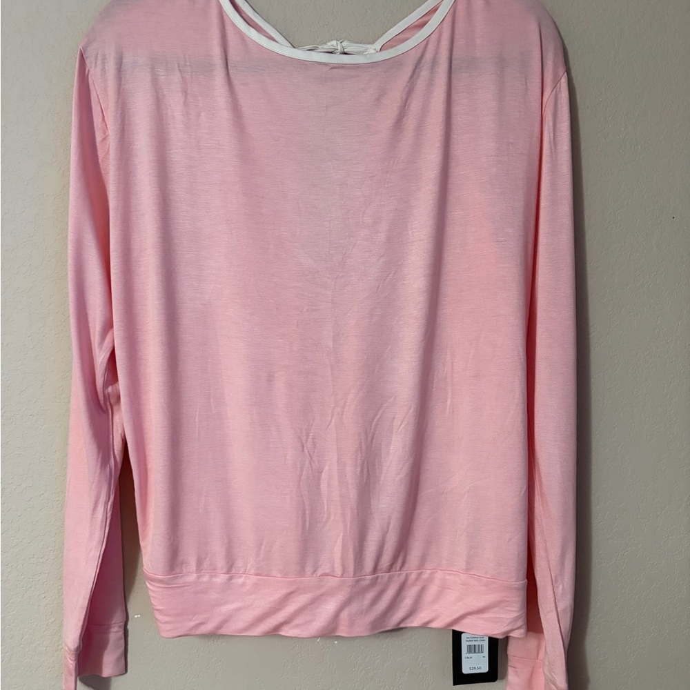 Frederick's Of Hollywood Katarina Eve Pink Lounge PJ Set NWT Sz M Soft Sleepwear - Picture 5 of 10